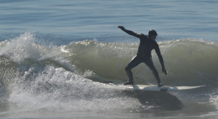 surfer riding a wave